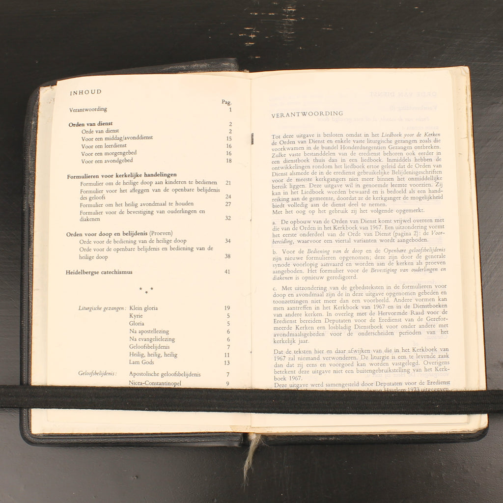 Liedboek voor de Kerken 1973 – Zwart kunstleren band met goudopdruk