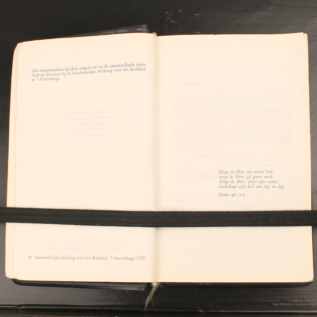 Liedboek voor de Kerken 1973 – Zwart kunstleren band met goudopdruk