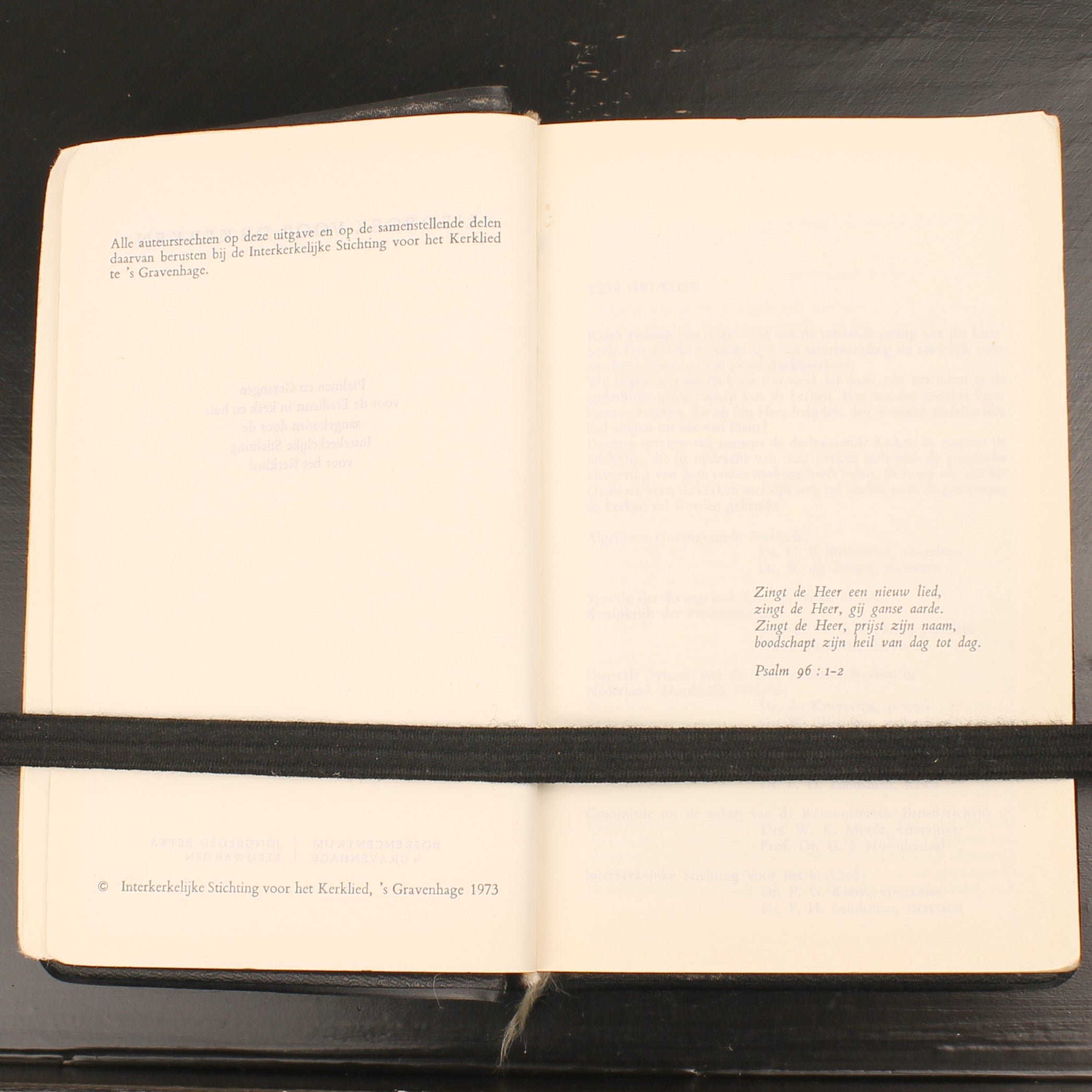 Liedboek voor de Kerken 1973 – Zwart kunstleren band met goudopdruk