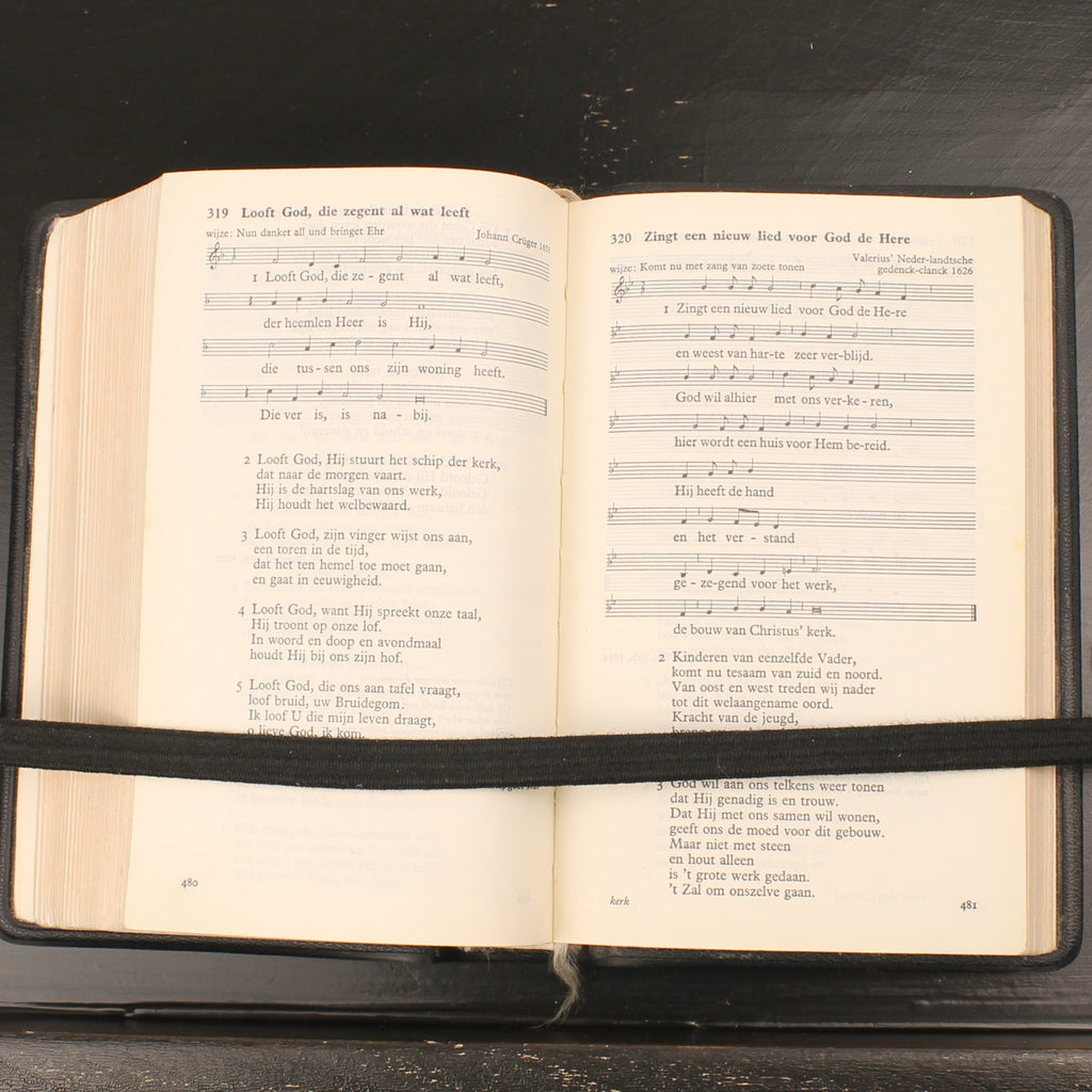 Liedboek voor de Kerken 1973 – Zwart kunstleren band met goudopdruk