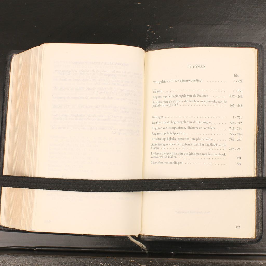Liedboek voor de Kerken 1973 – Zwart kunstleren band met goudopdruk