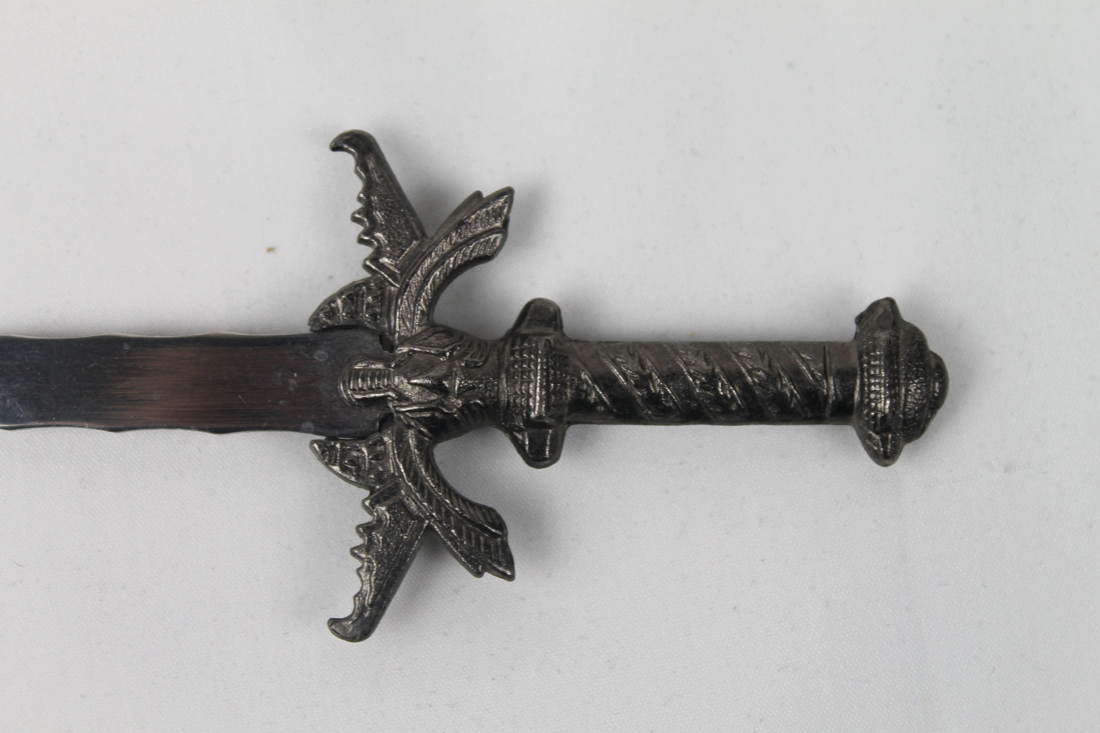 Dragon with sword | Resin figurine with metal letter opener