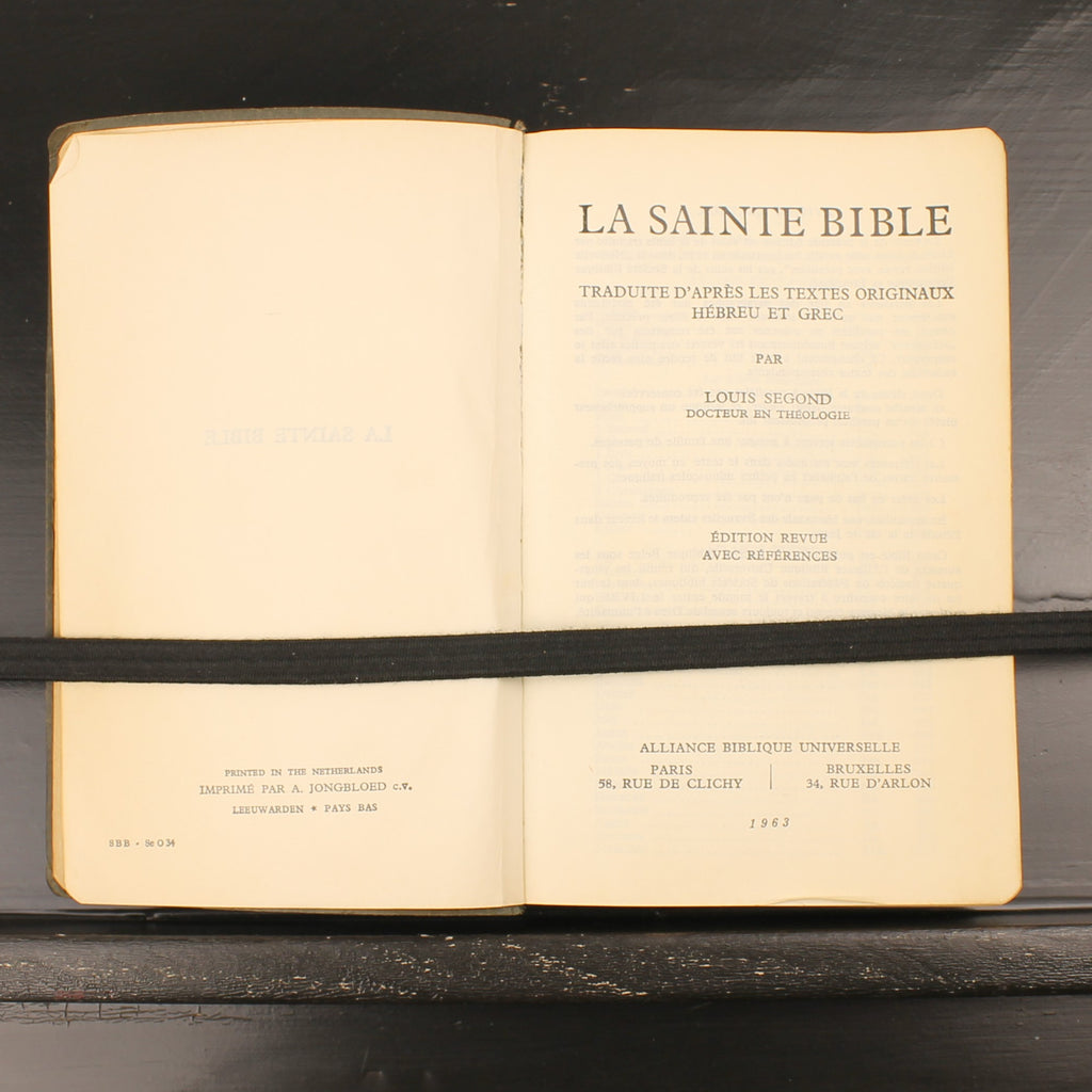 La Sainte Bible 1963 – Louis Segond – Franse Bijbel – Parijs Brussel Editie