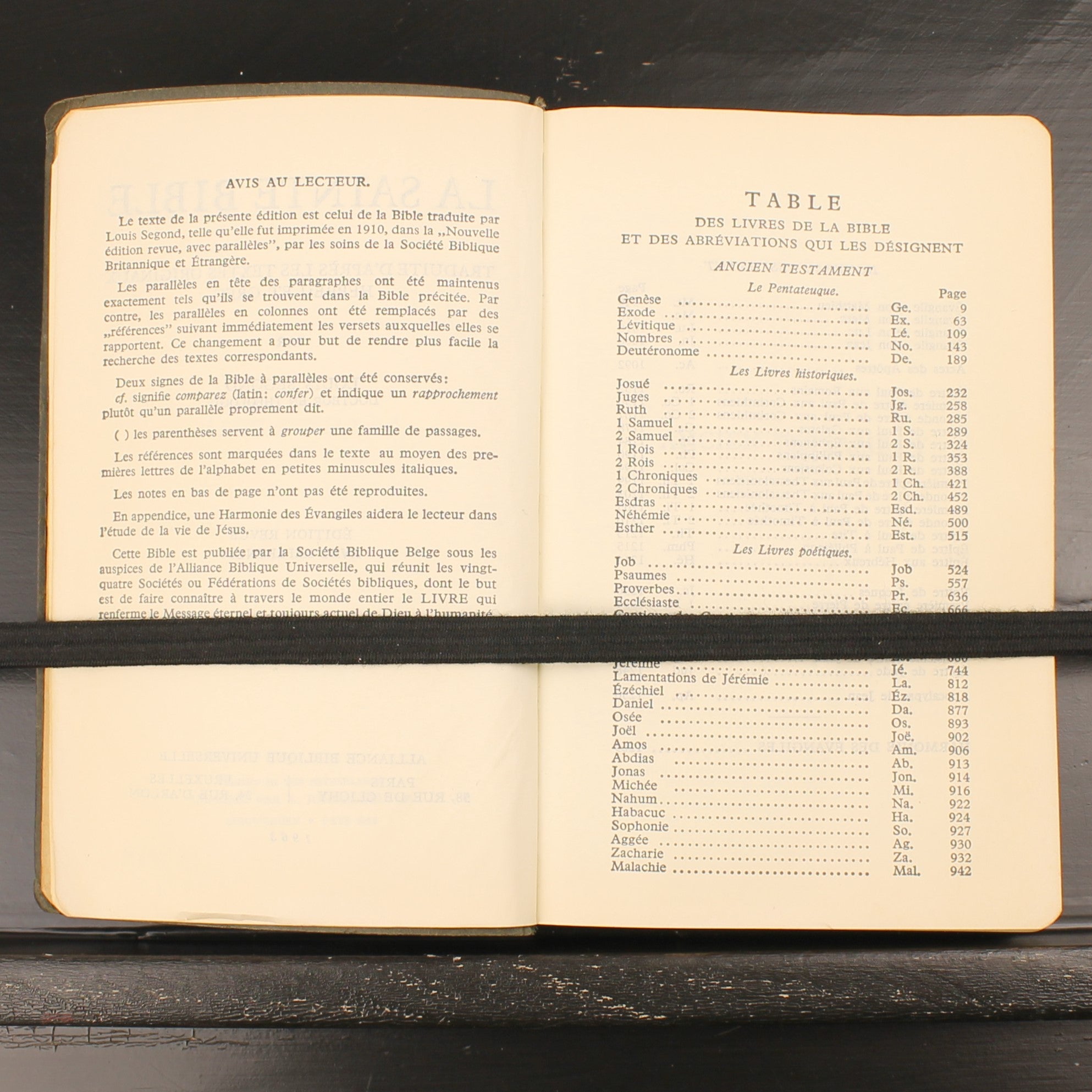 La Sainte Bible 1963 – Louis Segond – Franse Bijbel – Parijs Brussel Editie
