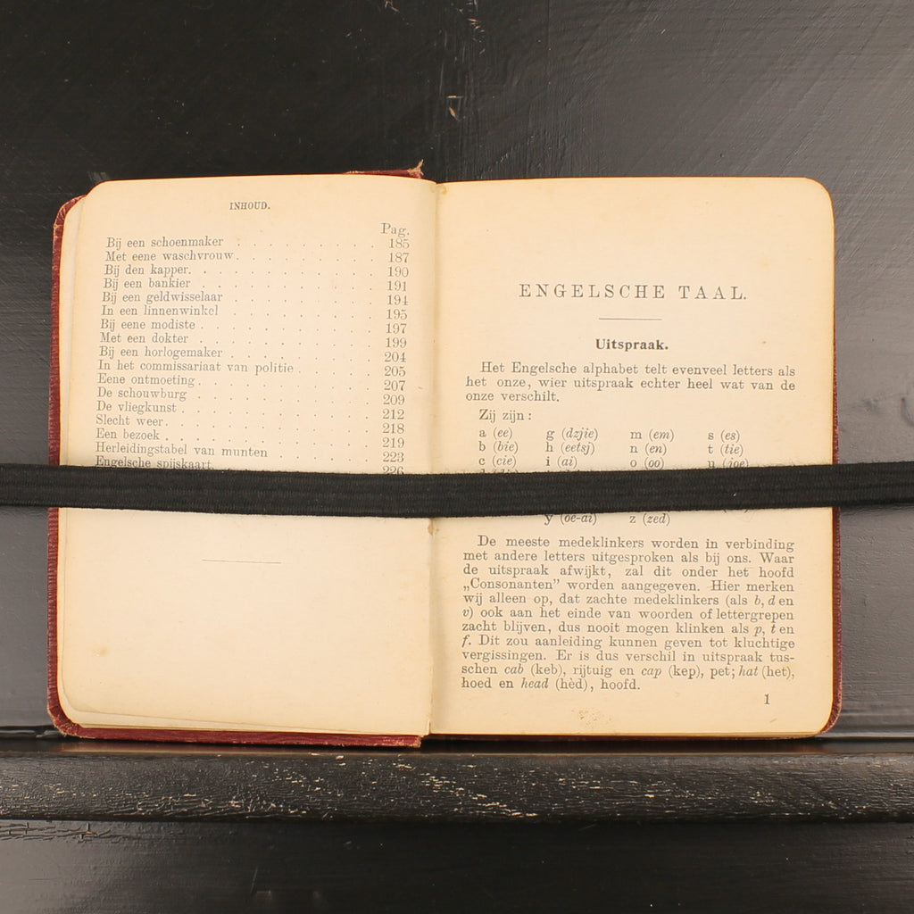 Help U Zelf op Reis met Engelsch – Antieke Londen Reisgids ca. 1912 Den Haag