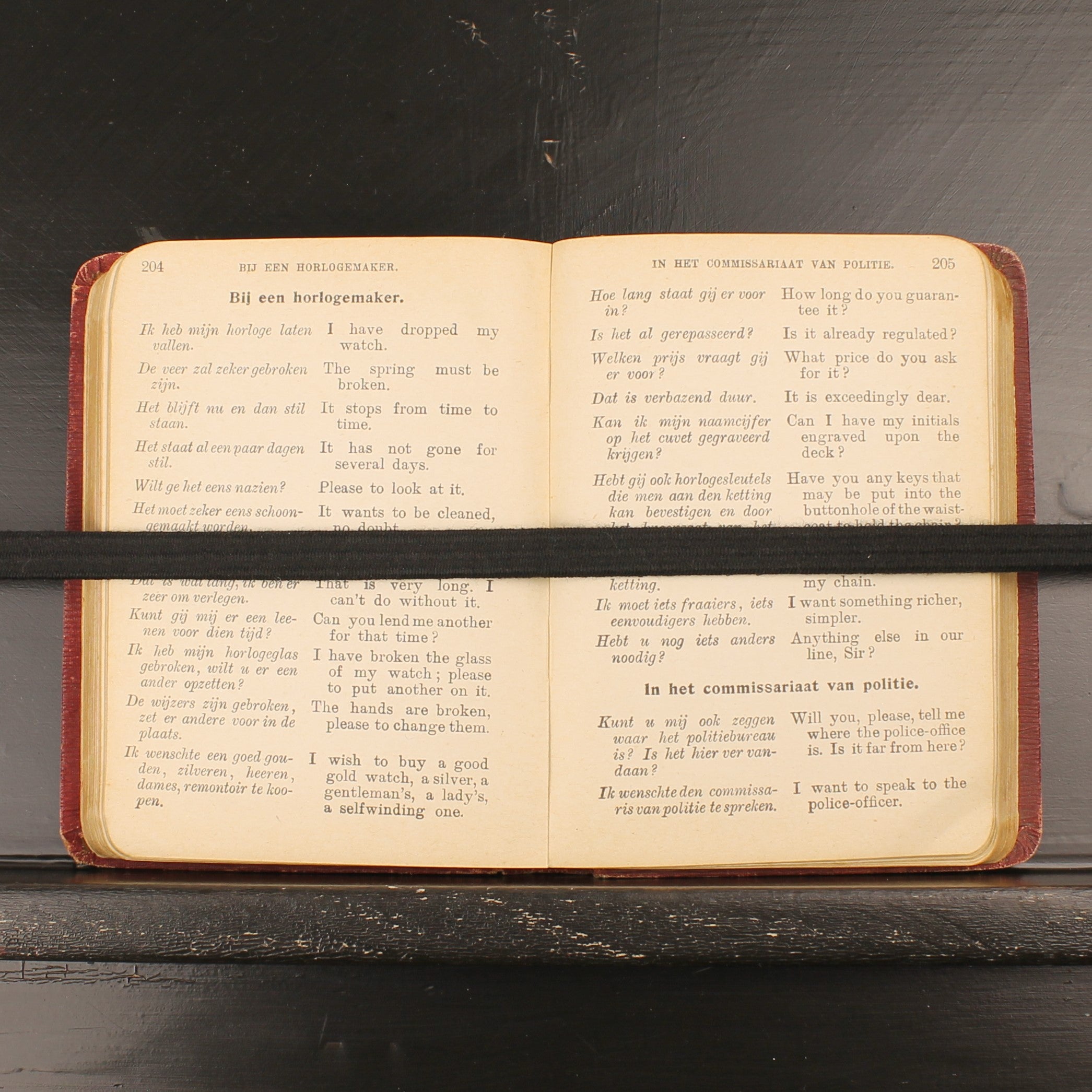 Help U Zelf op Reis met Engelsch – Antieke Londen Reisgids ca. 1912 Den Haag