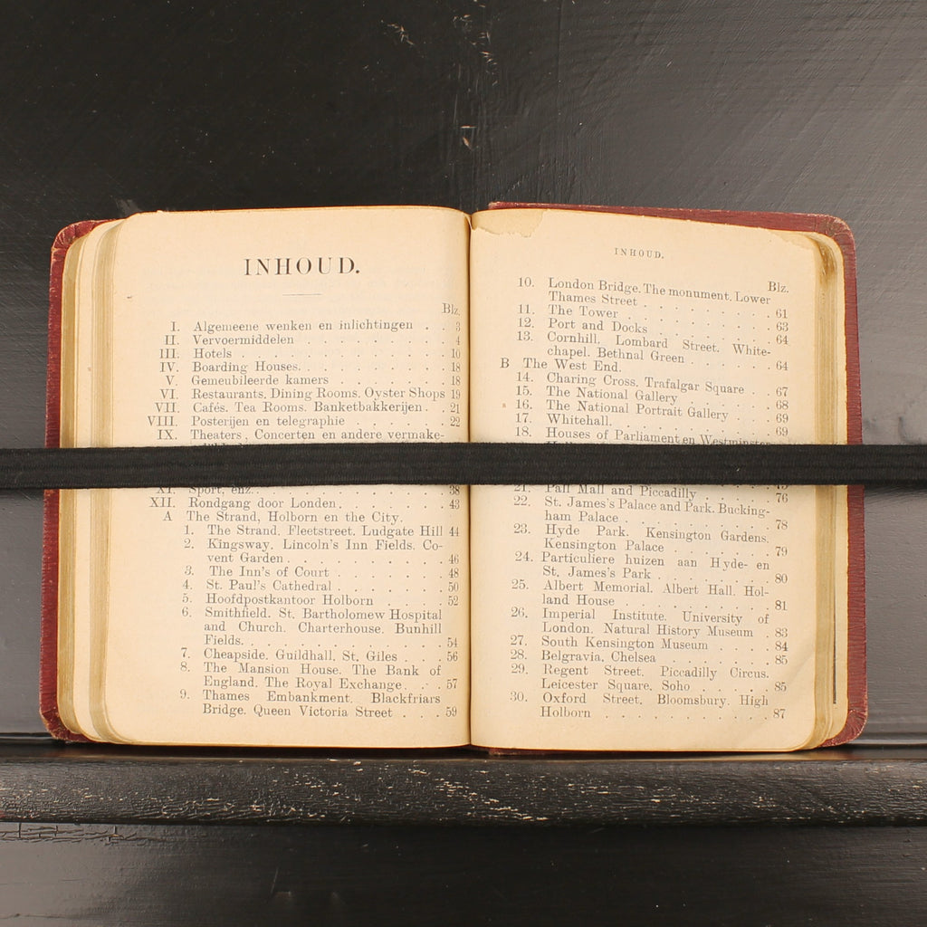 Help U Zelf op Reis met Engelsch – Antieke Londen Reisgids ca. 1912 Den Haag