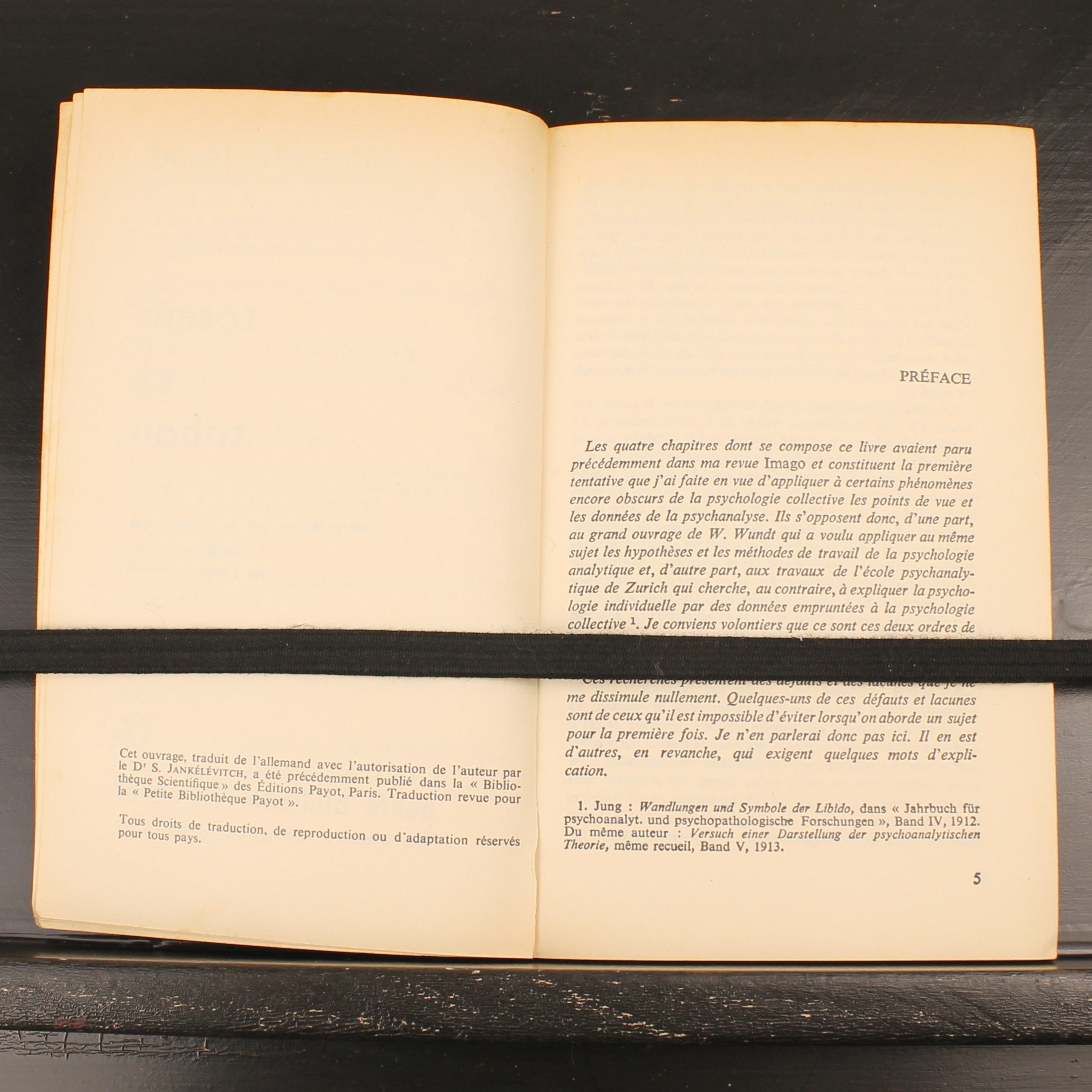 Sigmund Freud - Totem et Tabou - Franse Editie - Petite Bibliothèque Payot