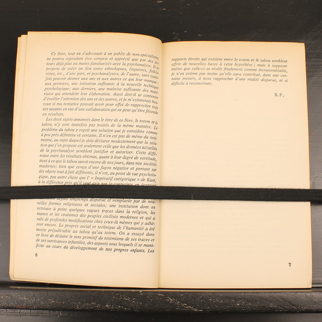 Sigmund Freud - Totem et Tabou - Franse Editie - Petite Bibliothèque Payot