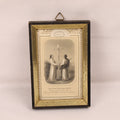Franse Devotieprent ‘FIAT’ in Lijst – Religieuze Gravure ca. 19e Eeuw