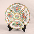 Chinees Famille Rose Bord – Rose Canton Stijl – Bloemen & Vlinders – Ø25,5 cm