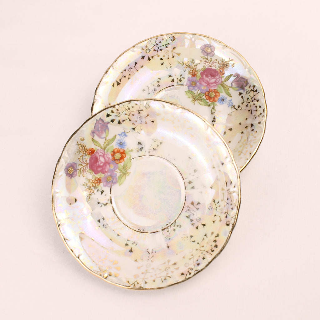 Lustre Schoteltjes (2) met Bloemdecor Ø11,5 cm