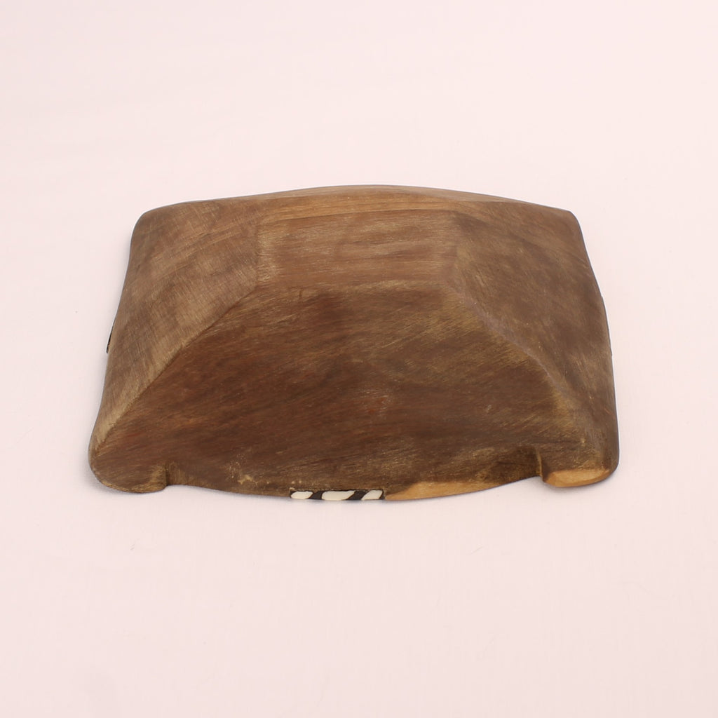 Handgesneden Houten Schaaltjes met Inleg (2) – Vintage Afrikaans – Nesting Set