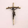 Crucifix Wandkruis Messing en Corpus ca. 1950