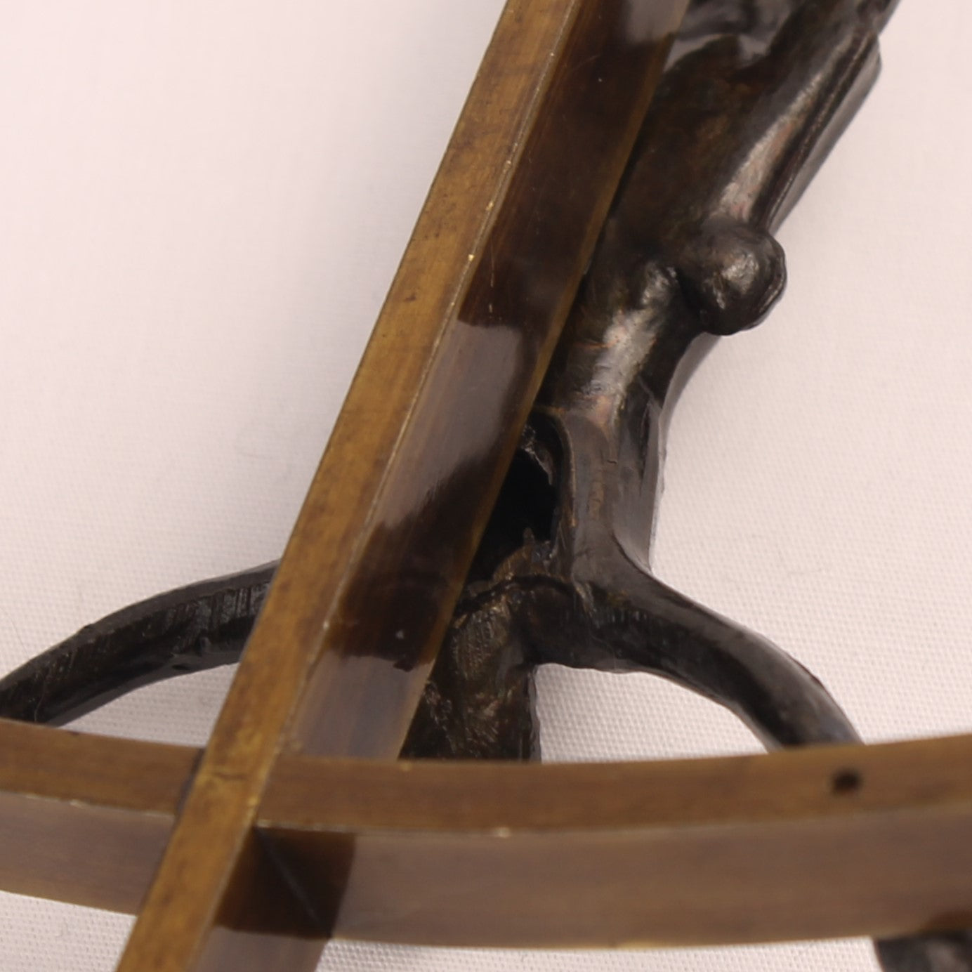 Crucifix Wandkruis Messing en Corpus ca. 1950