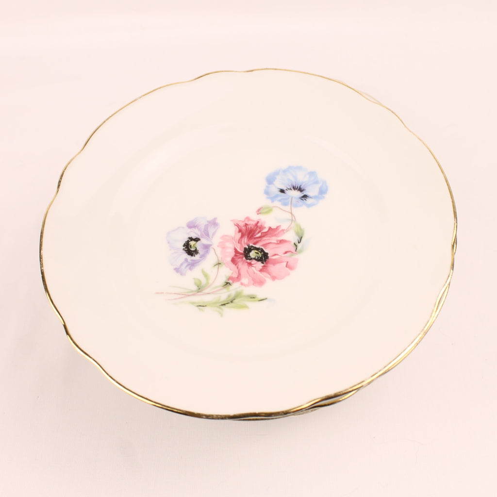 Schumann Arzberg Bavaria Gebaksset - 10-delig - Bloemendecor - ca. 1930–1950