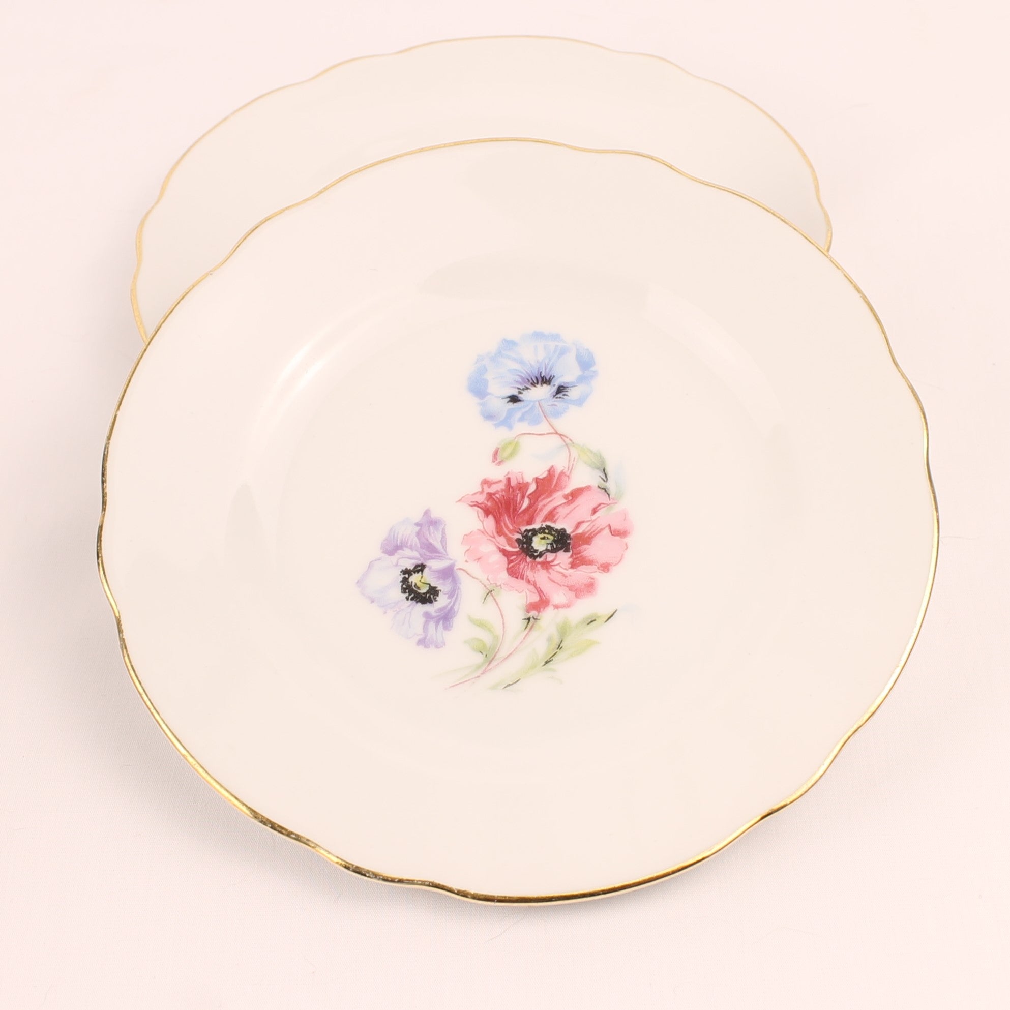 Schumann Arzberg Bavaria Gebaksset - 10-delig - Bloemendecor - ca. 1930–1950