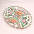 Chinees Ovaal Serveerbord – Rose Medallion – Handbeschilderd – ca. 31 cm