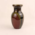 Keramische Vaas met Druipglazuur – West Germany Stijl – Art Pottery