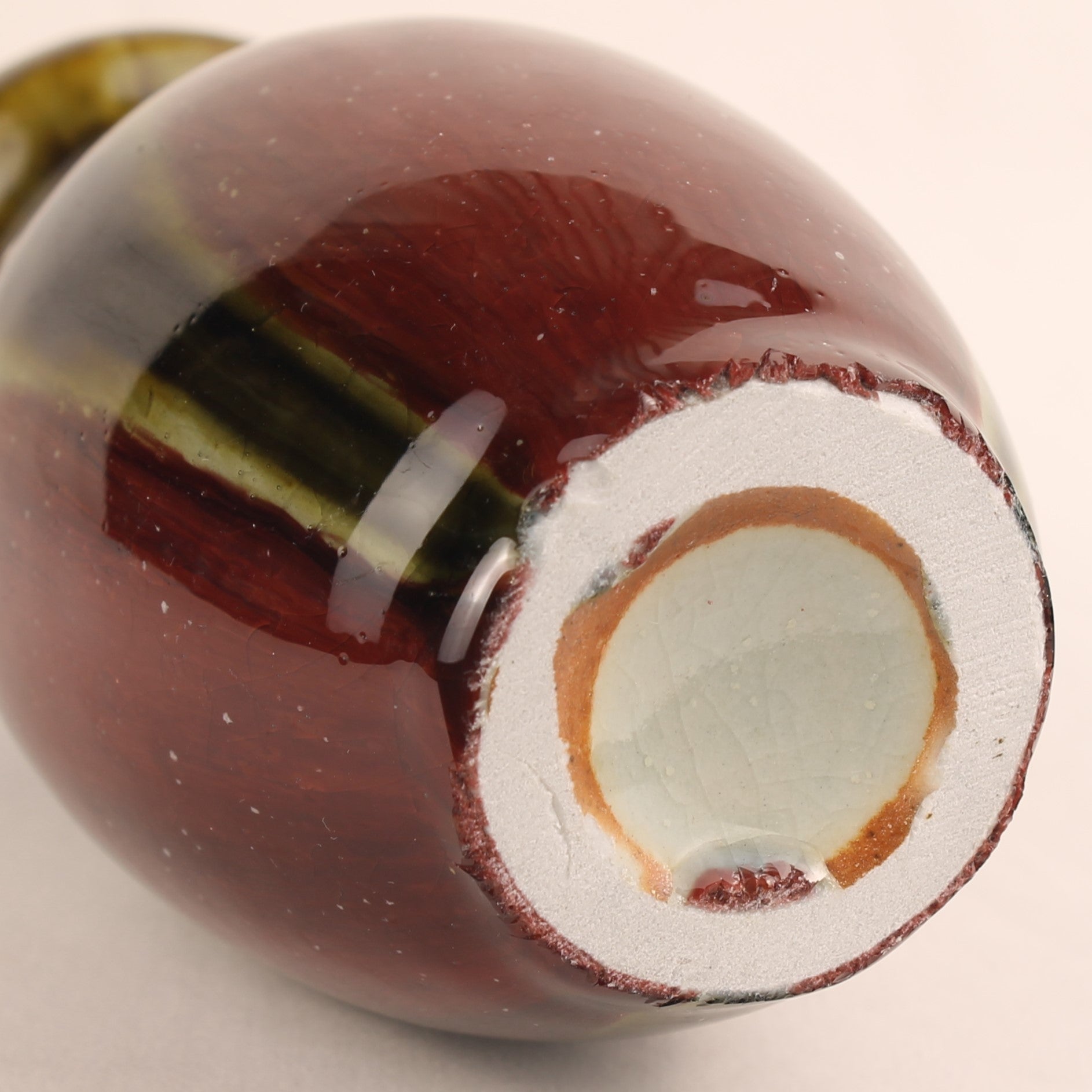 Keramische Vaas met Druipglazuur – West Germany Stijl – Art Pottery