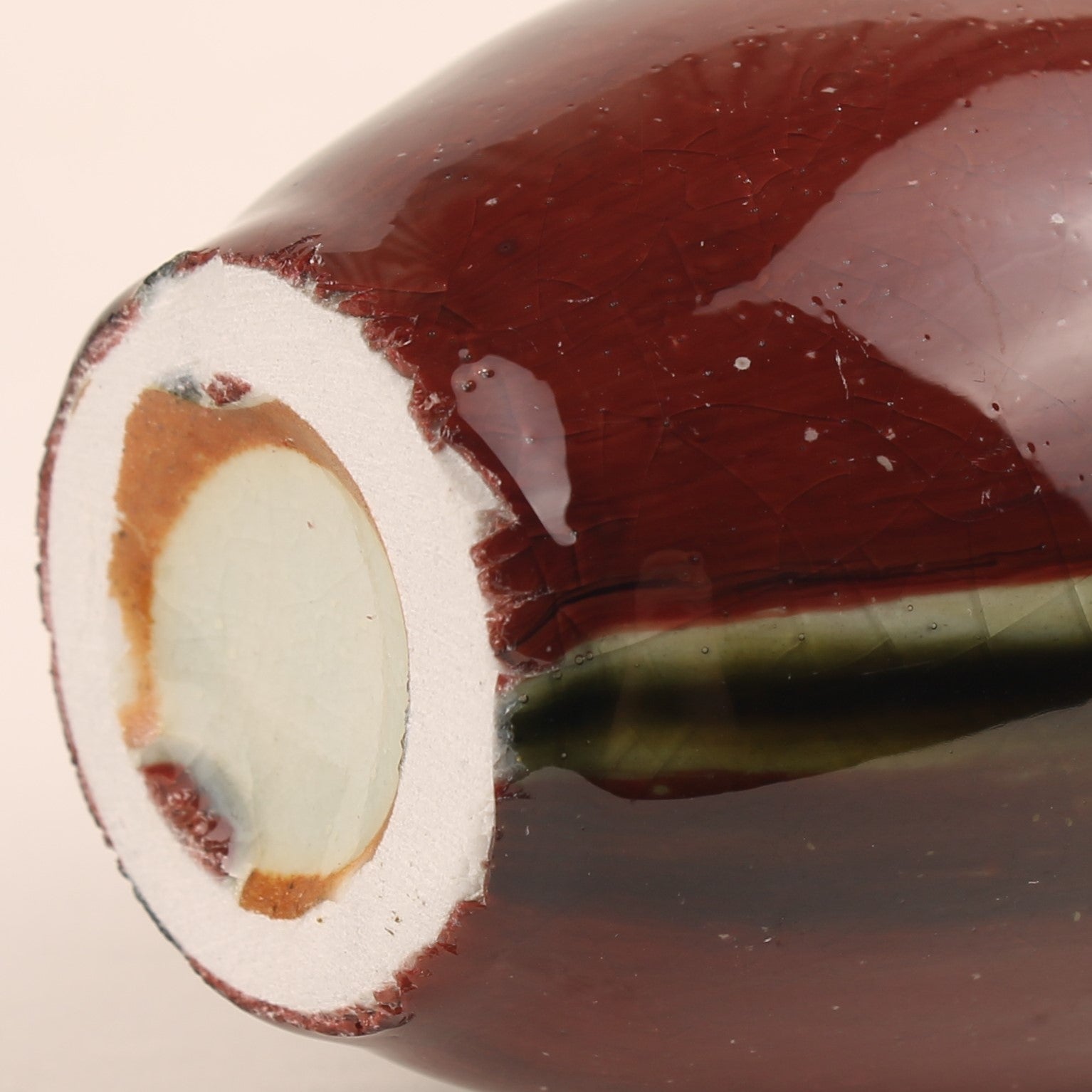 Keramische Vaas met Druipglazuur – West Germany Stijl – Art Pottery