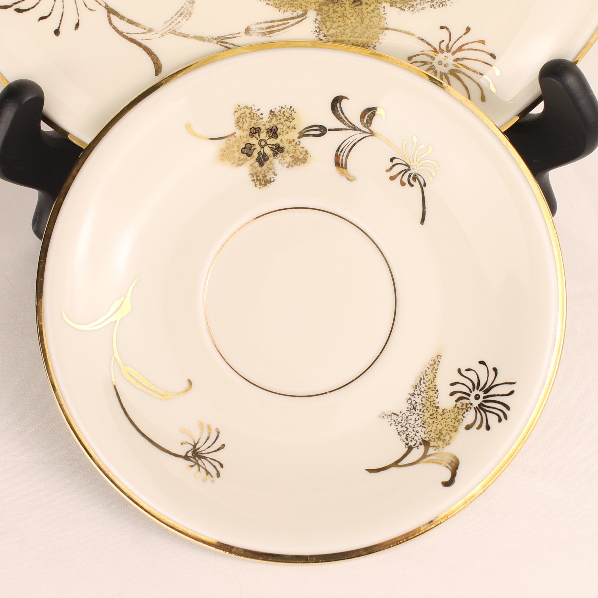 Schirnding Bavaria kop en schotel set - vintage porselein gouddecor