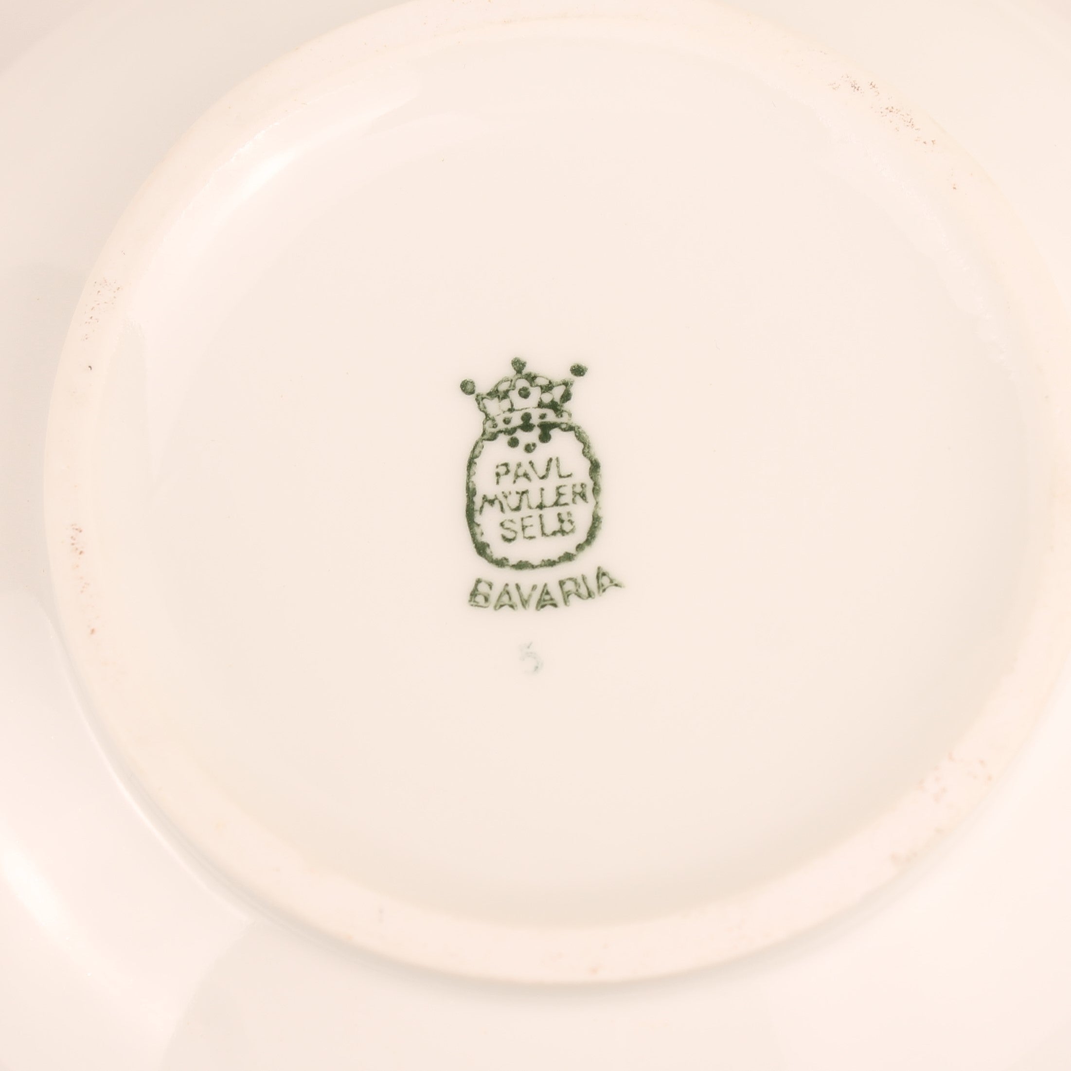 Theepot Paul Müller Selb Bavaria - Zwart Wit Goud Decor