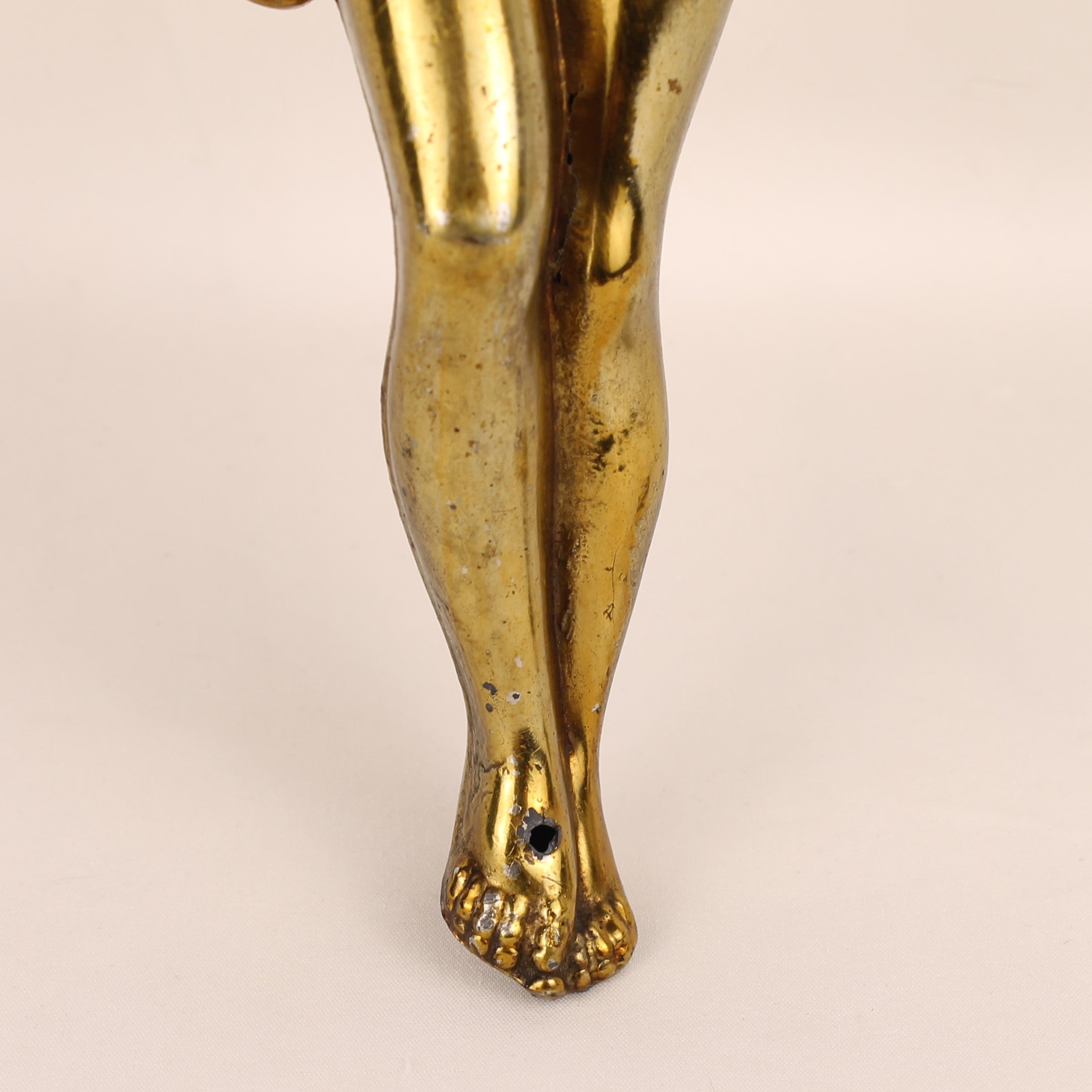 Crucifix met Verguld Corpus ca. 1900-1930 – Origineel Kruis – Doorleefd Karakter