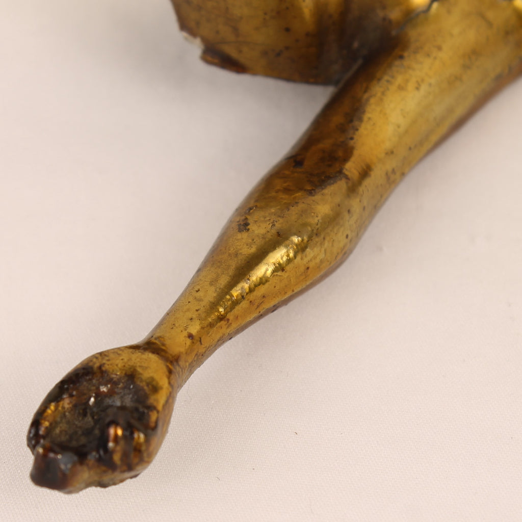 Crucifix met Verguld Corpus ca. 1900-1930 – Origineel Kruis – Doorleefd Karakter