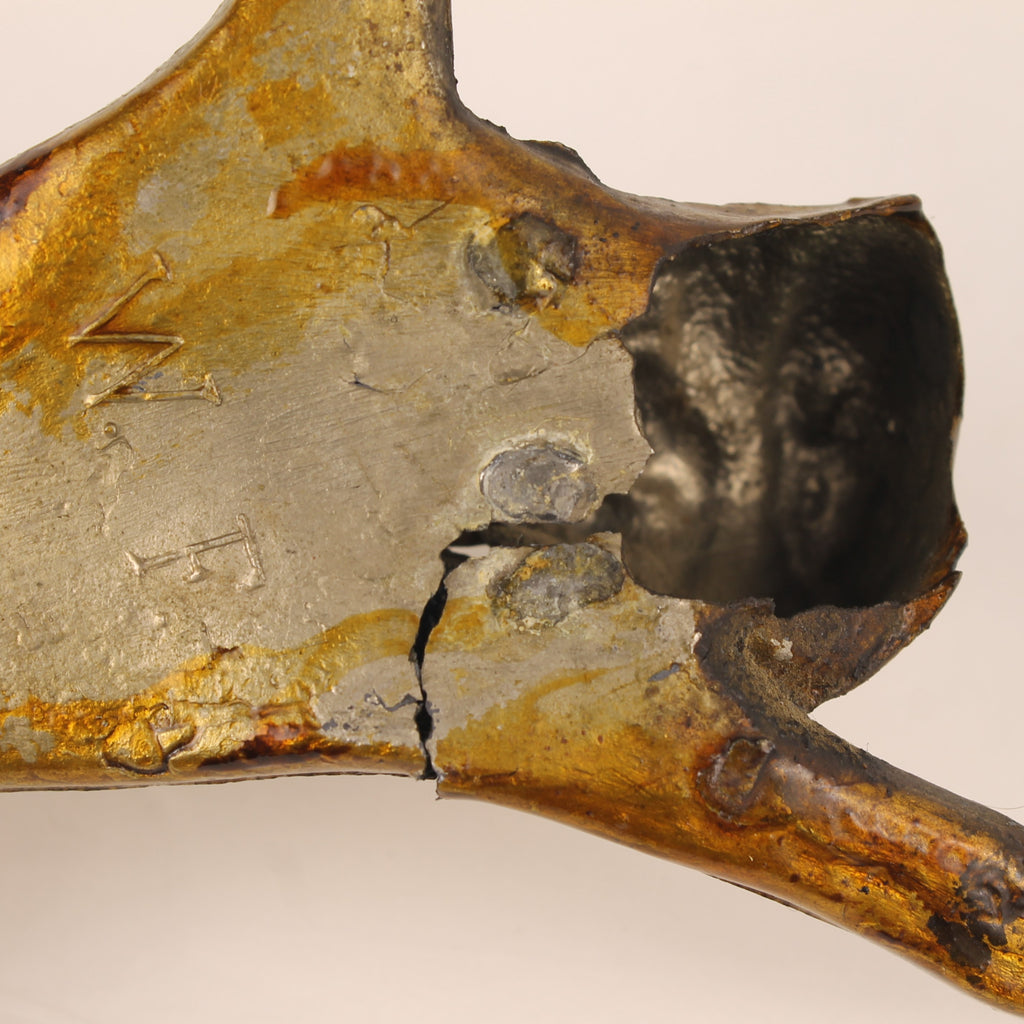 Crucifix met Verguld Corpus ca. 1900-1930 – Origineel Kruis – Doorleefd Karakter