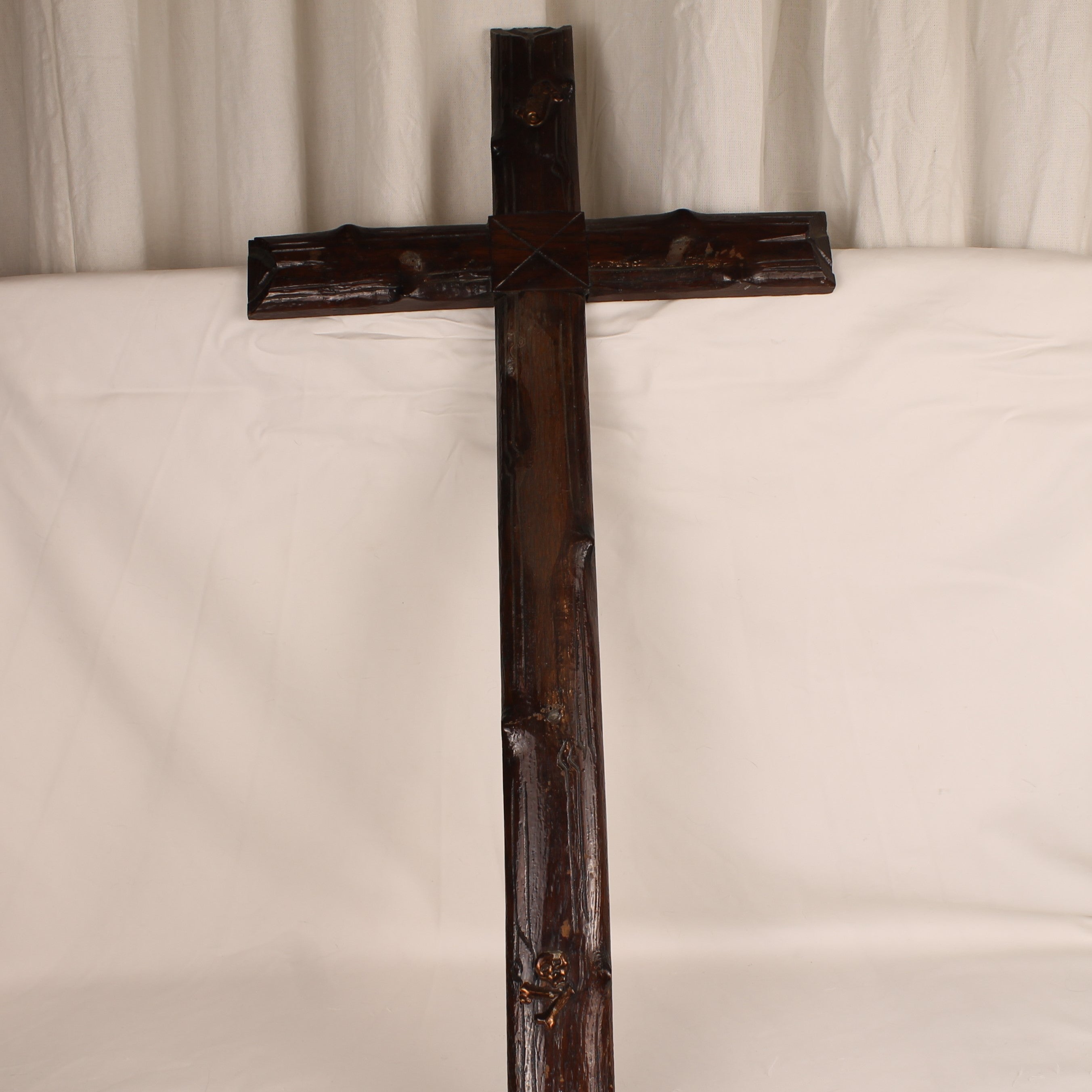 Crucifix met Verguld Corpus ca. 1900-1930 – Origineel Kruis – Doorleefd Karakter