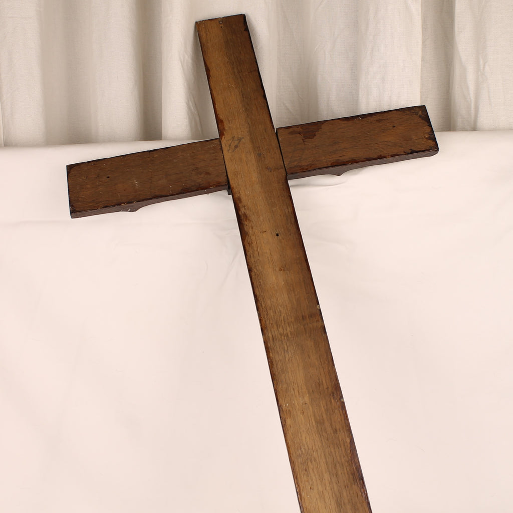 Crucifix met Verguld Corpus ca. 1900-1930 – Origineel Kruis – Doorleefd Karakter