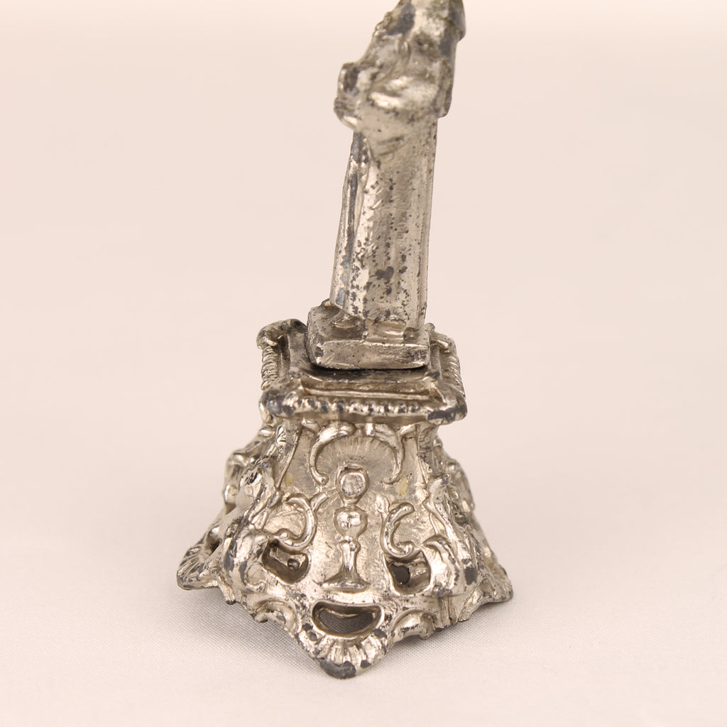 St. Antoine Beeldje op Sierlijke Voet - Metaal Devotioneel Object