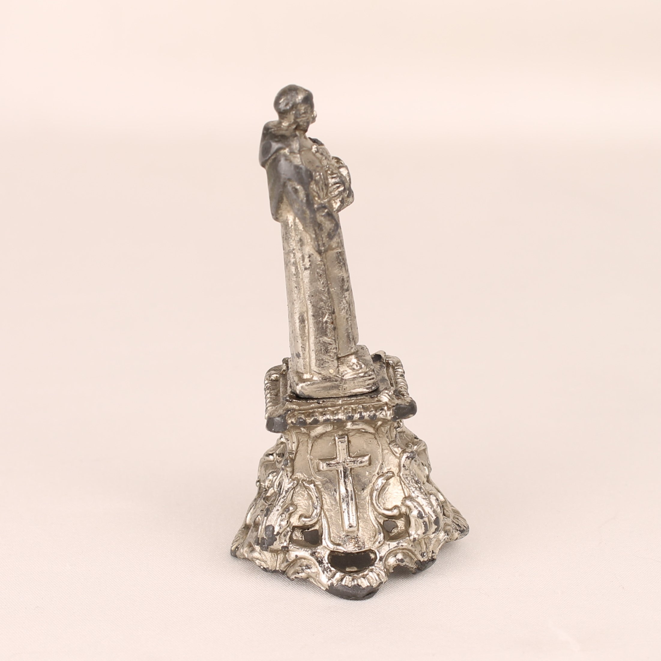 St. Antoine Beeldje op Sierlijke Voet - Metaal Devotioneel Object