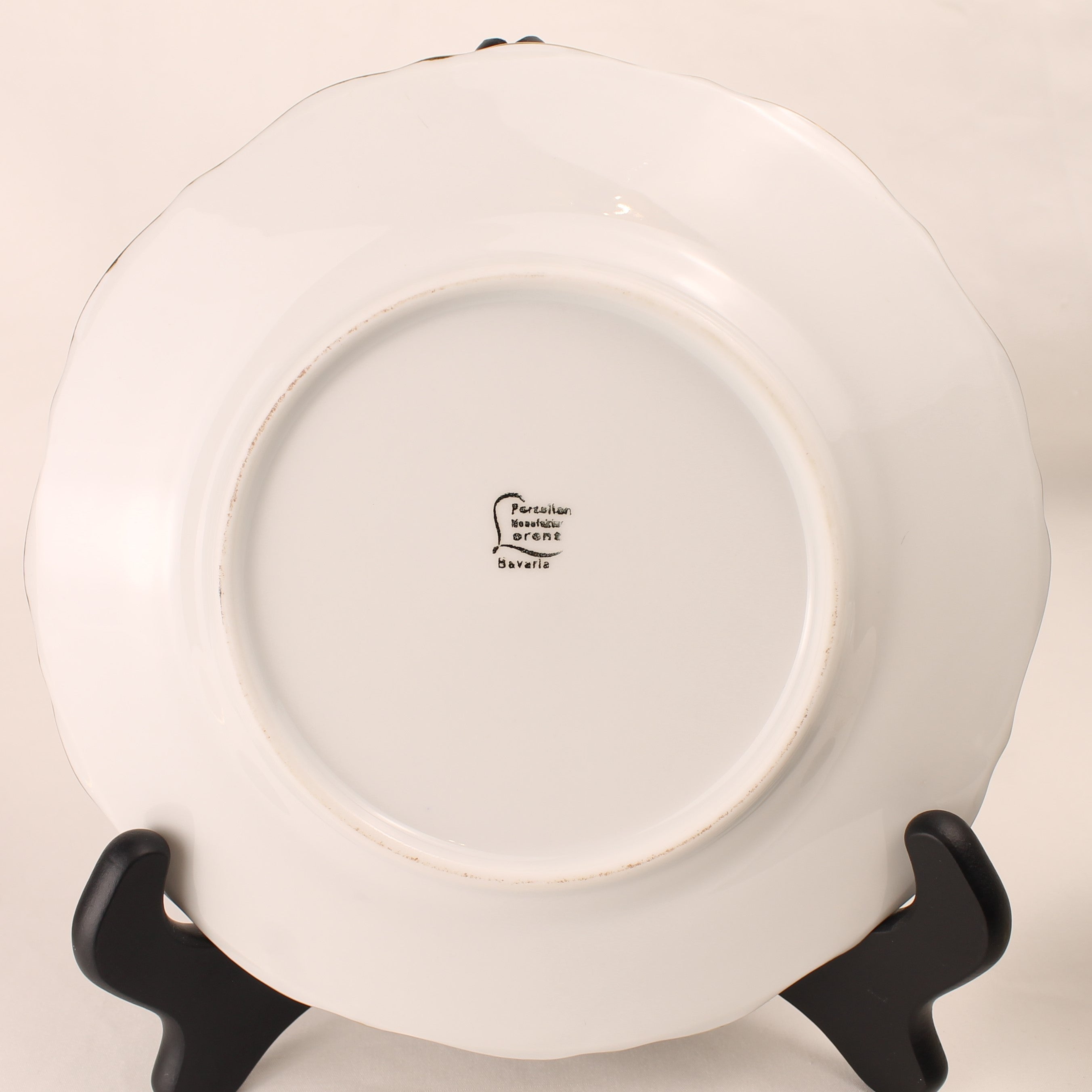 Religieuze porseleinen set Lorenz Bavaria – kop, schotel en bord met engelen en eucharistisch decor
