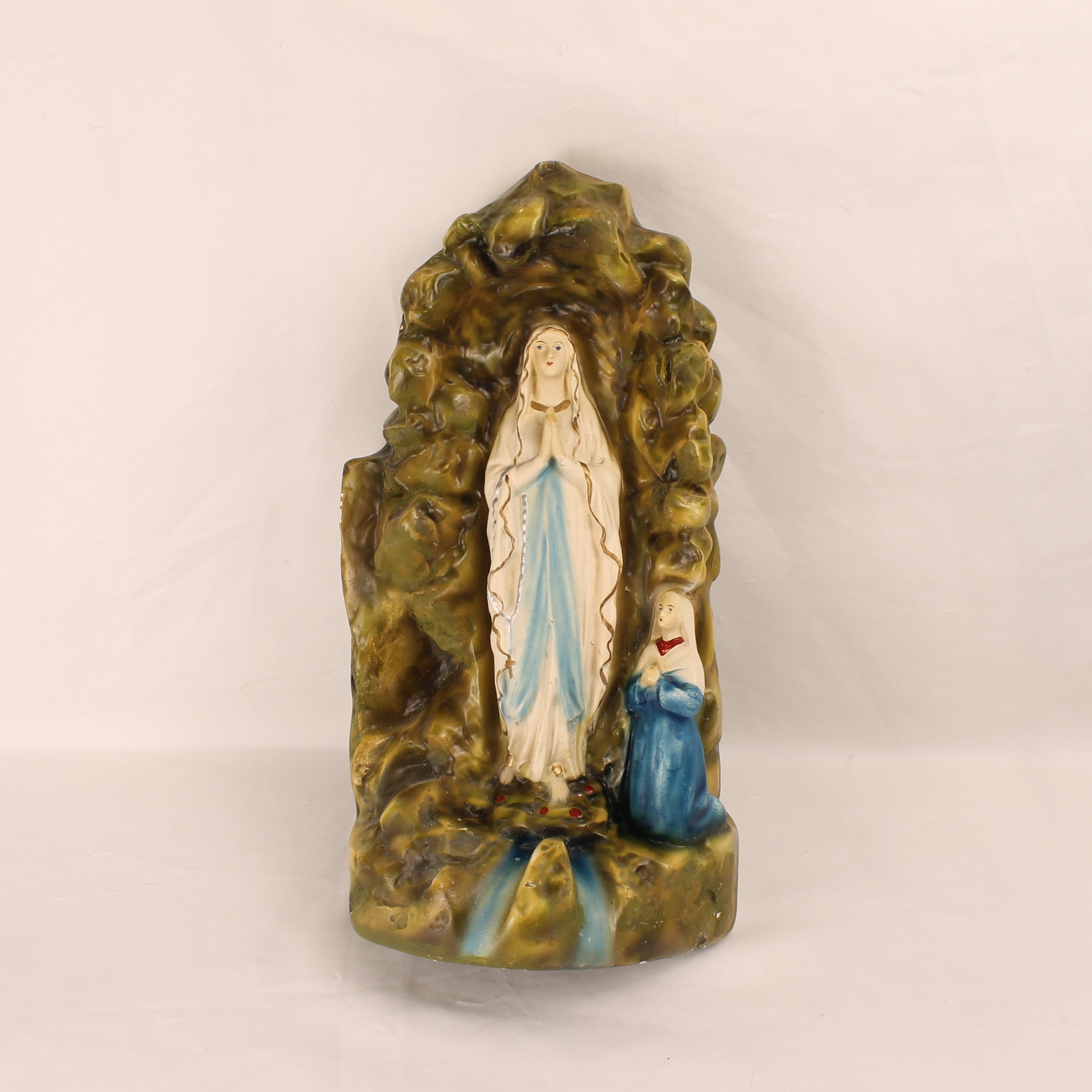 Lourdes Grot met Maria en Bernadette – Groot Religieus Beeld ca. 35 cm