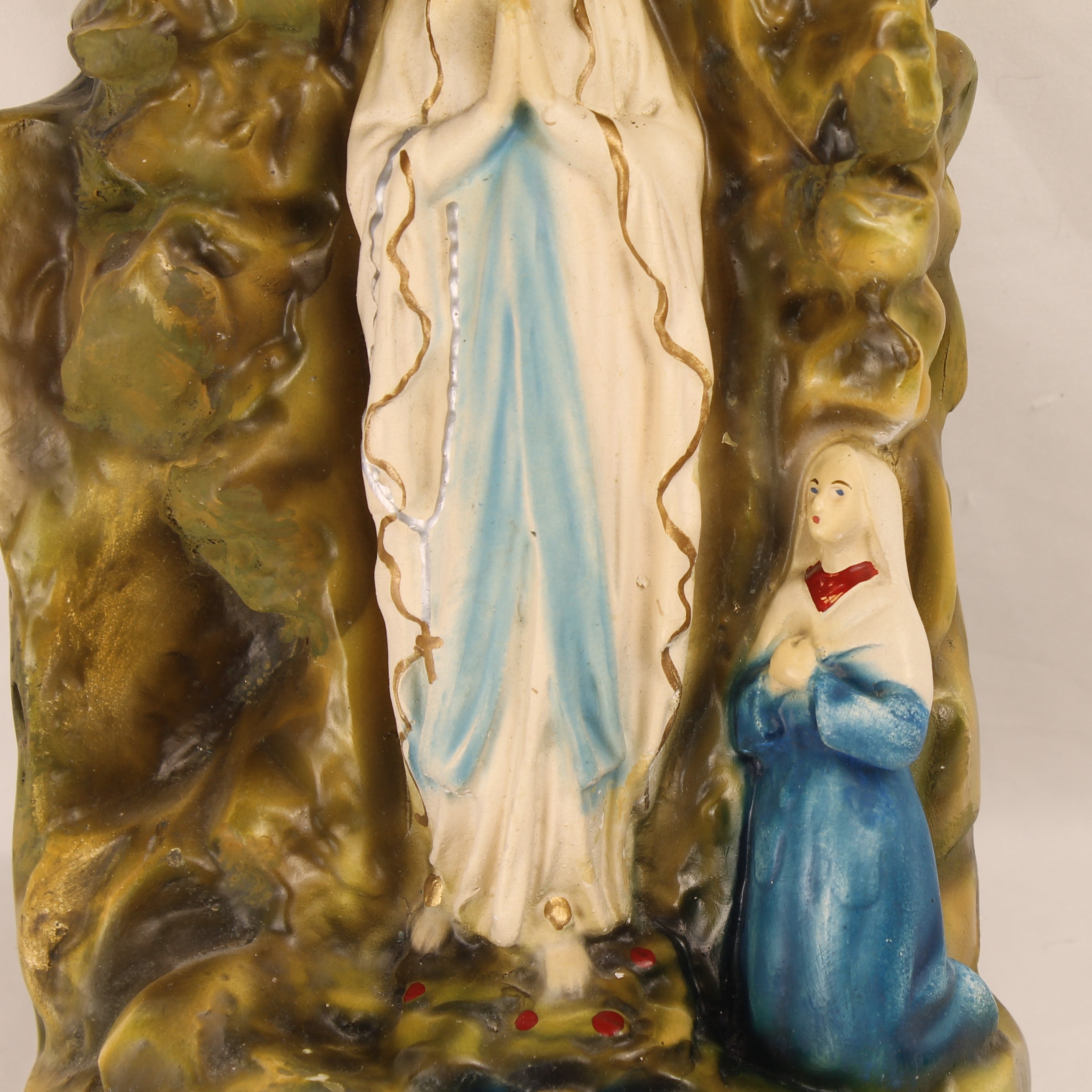 Lourdes Grot met Maria en Bernadette – Groot Religieus Beeld ca. 35 cm