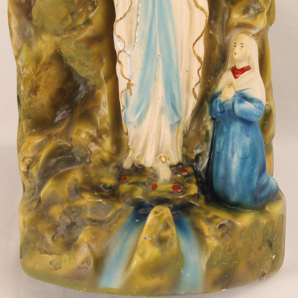 Lourdes Grot met Maria en Bernadette – Groot Religieus Beeld ca. 35 cm