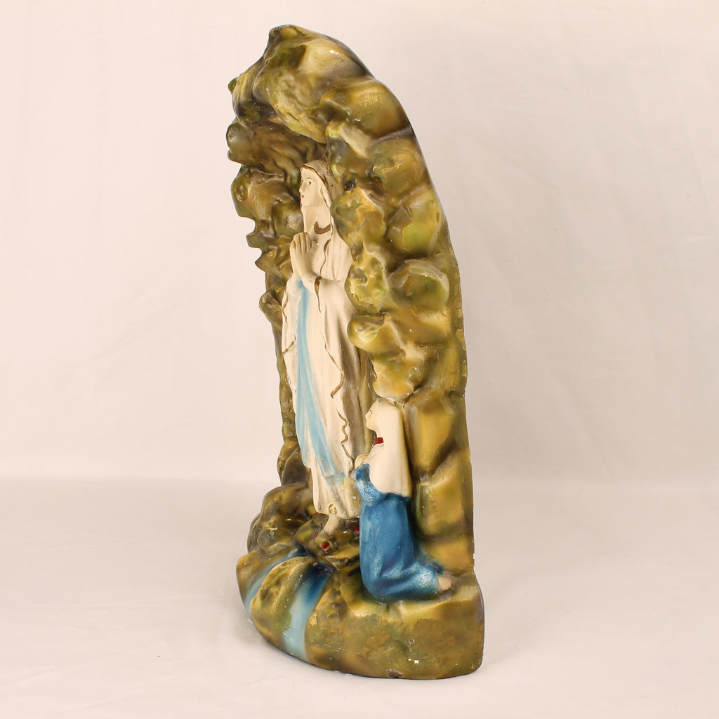 Lourdes Grot met Maria en Bernadette – Groot Religieus Beeld ca. 35 cm