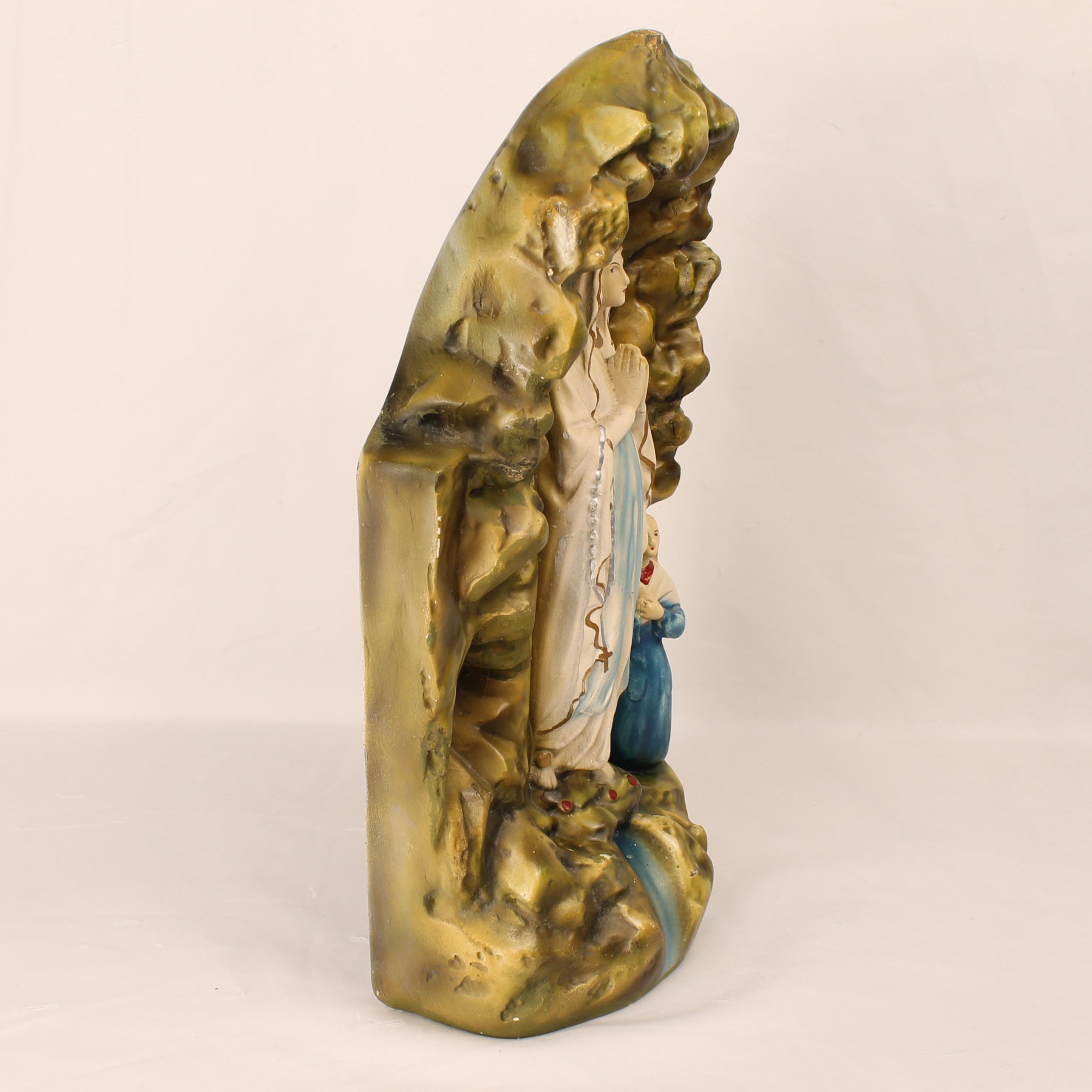 Lourdes Grot met Maria en Bernadette – Groot Religieus Beeld ca. 35 cm