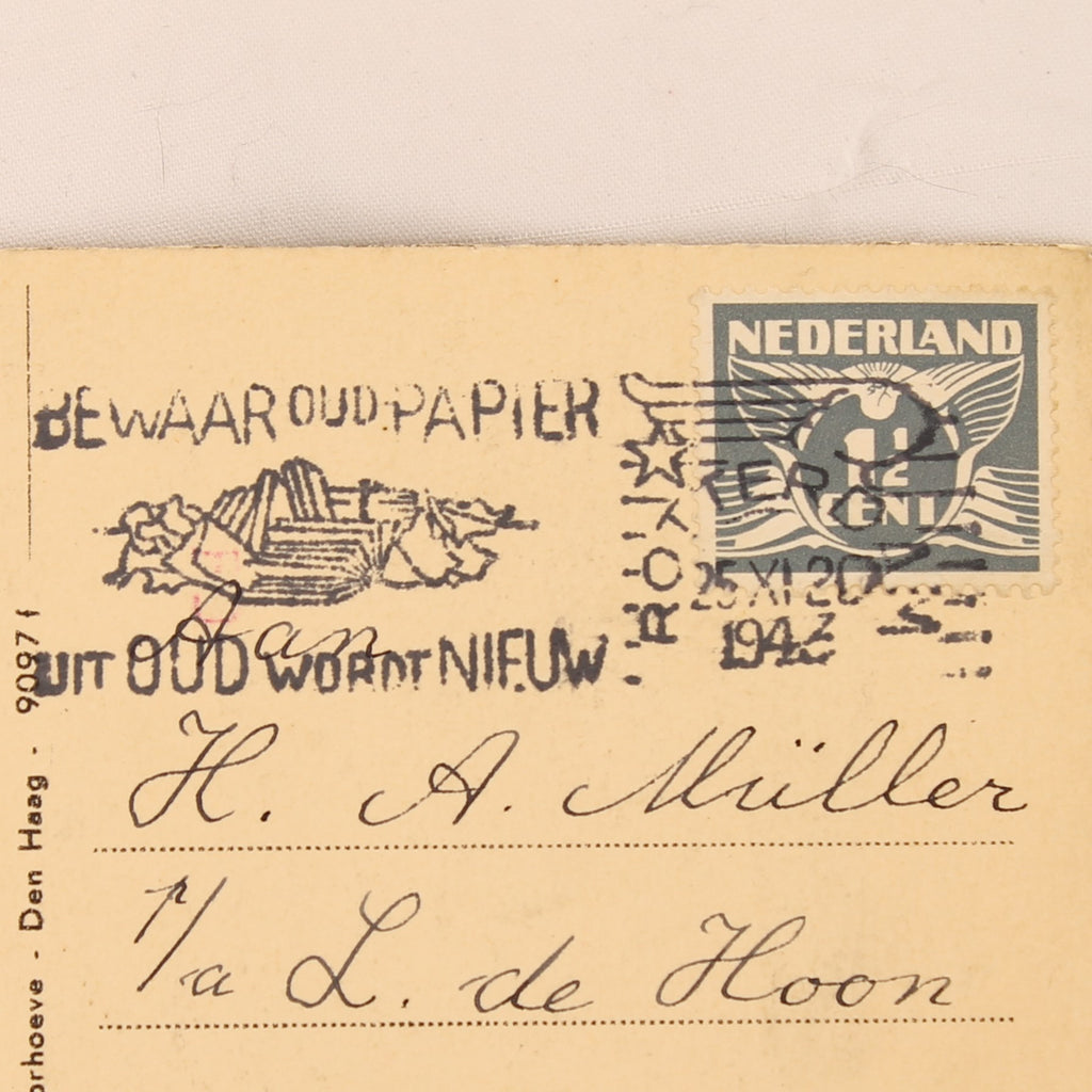 WOII Ansichtkaart Salzburg 1942 Met Bewaar Oud Papier Stempel
