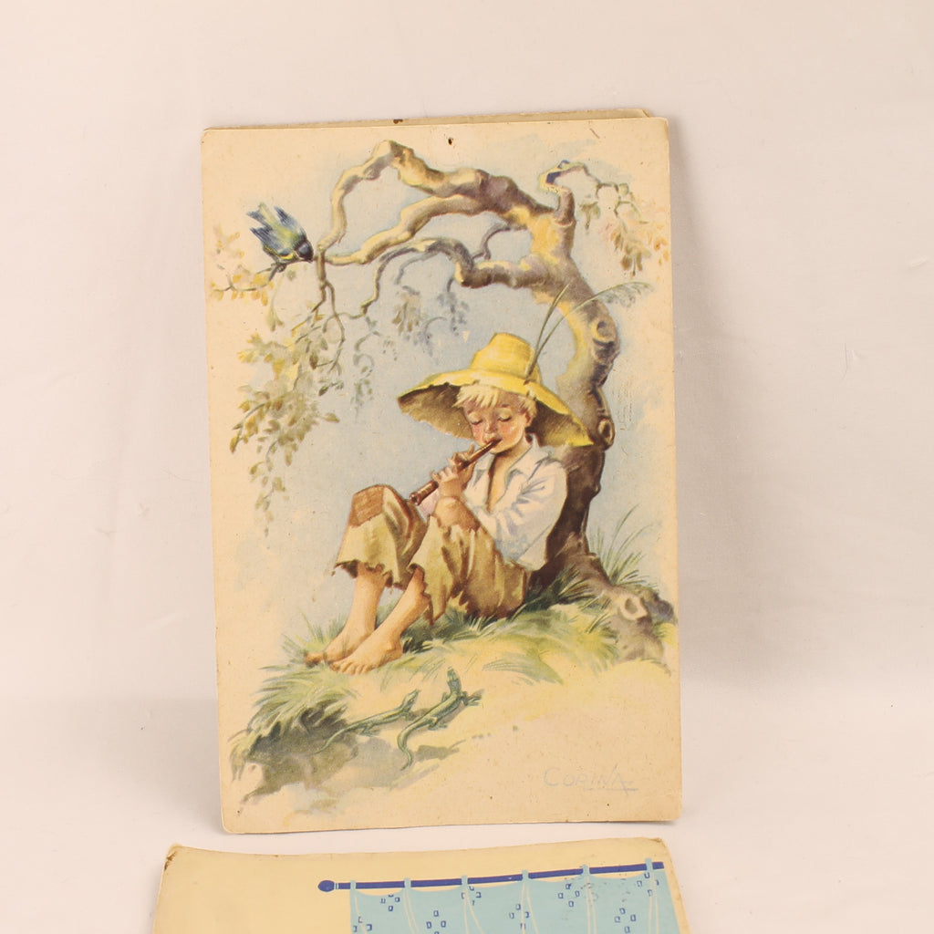 Set van 4 Ansichtkaarten uit 1943 - WO2 Rotterdam - Kinderillustraties