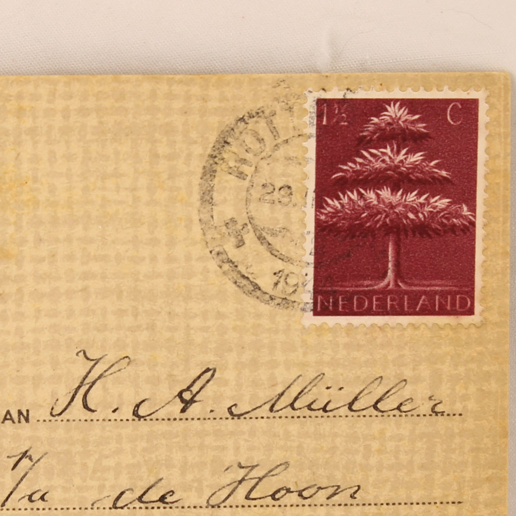 Set van 4 Religieuze Ansichtkaarten 1944 - WO2 Rotterdam - Bijbelteksten