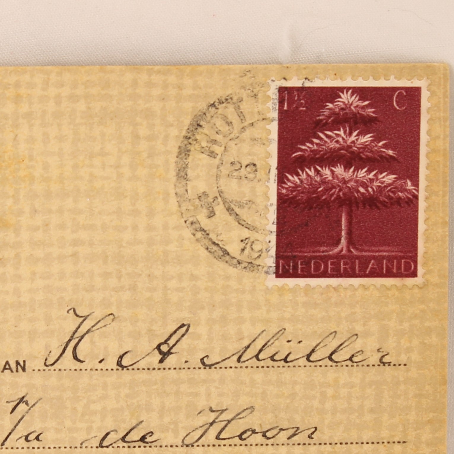 Set van 4 Religieuze Ansichtkaarten 1944 - WO2 Rotterdam - Bijbelteksten