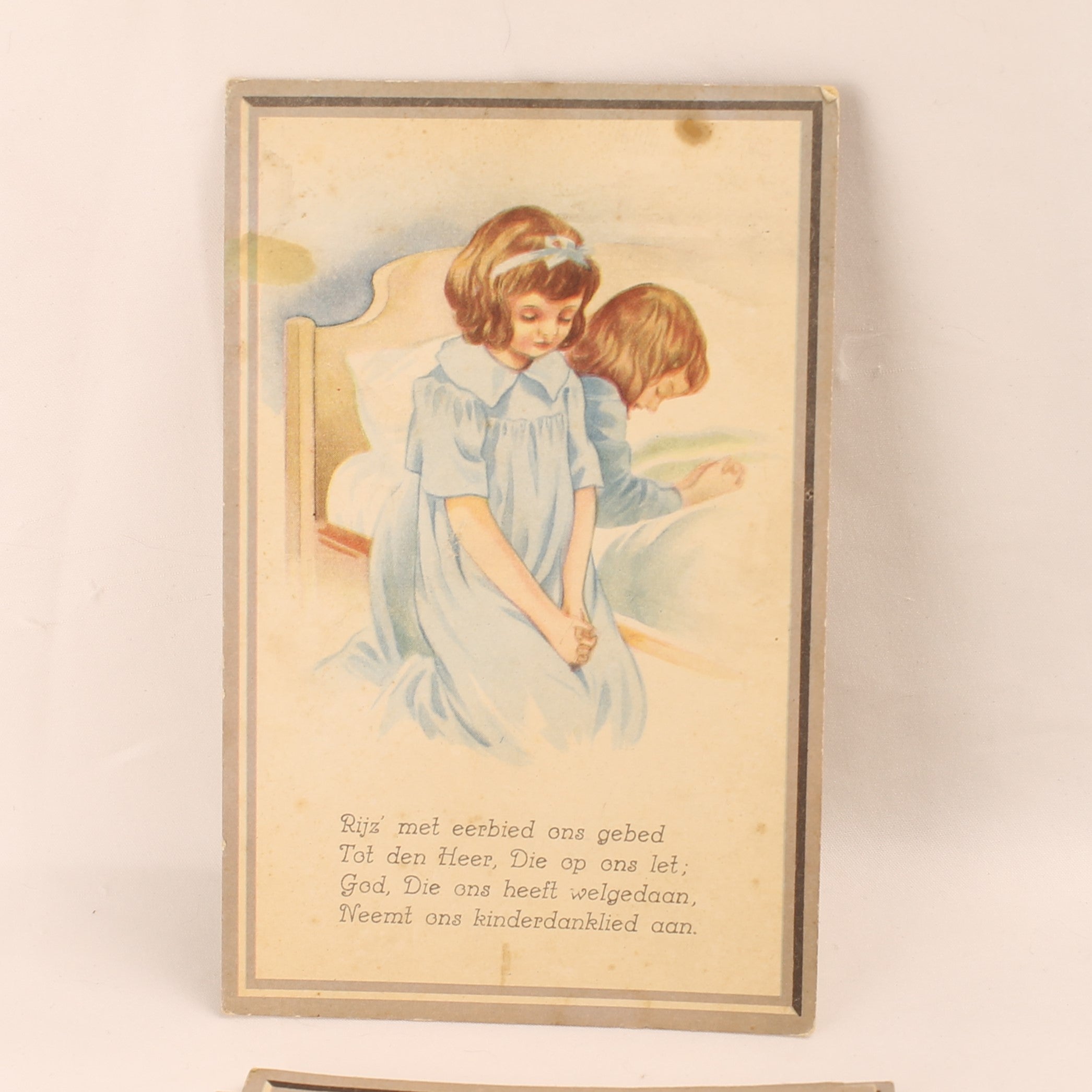 Set van 4 Religieuze Kinderkaarten 1944 - WO2 Nederland - Rotterdam Venlo