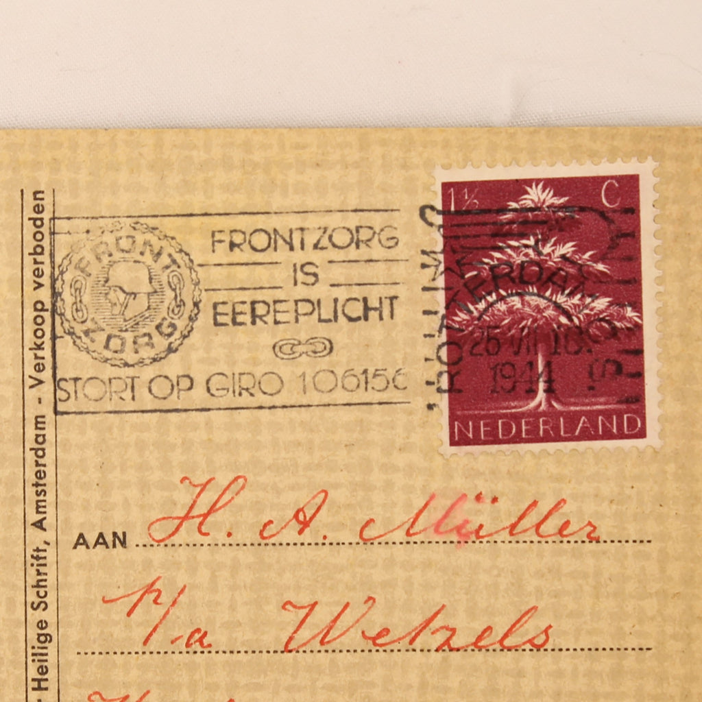 Set van 4 Religieuze Kinderkaarten 1944 - WO2 Nederland - Rotterdam Venlo
