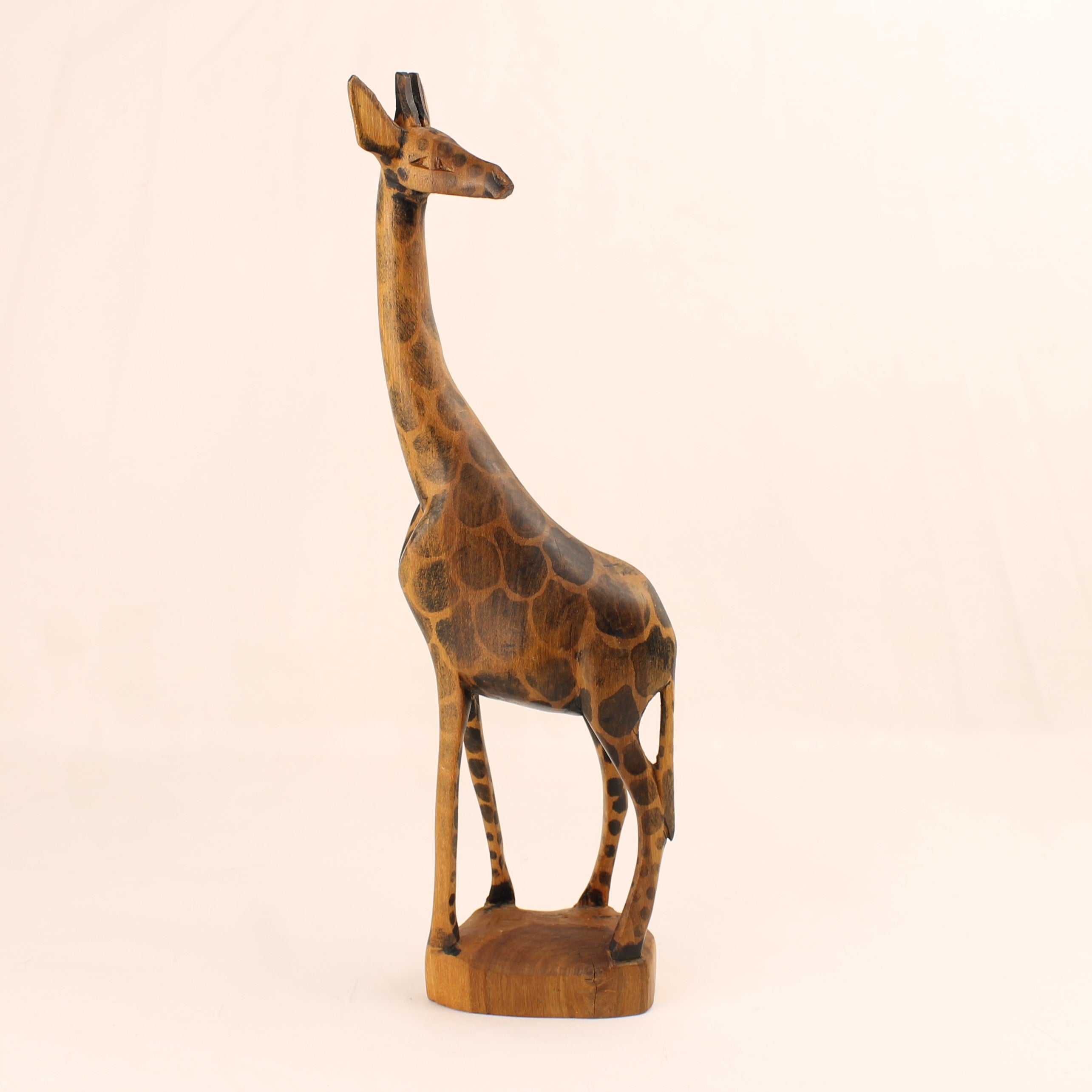 Handgesneden Houten Giraffe – Afrikaans Beeld ca. 30 cm