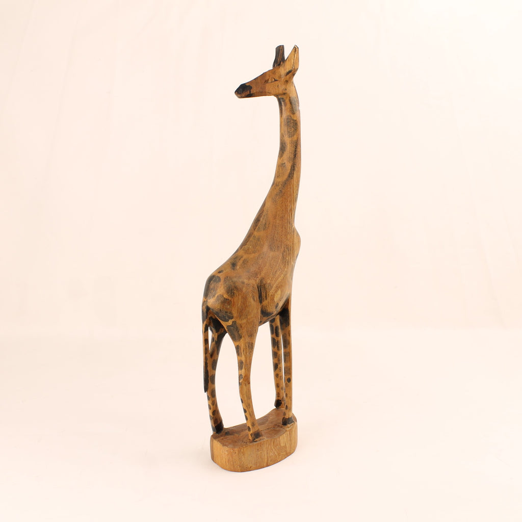 Handgesneden Houten Giraffe – Afrikaans Beeld ca. 30 cm