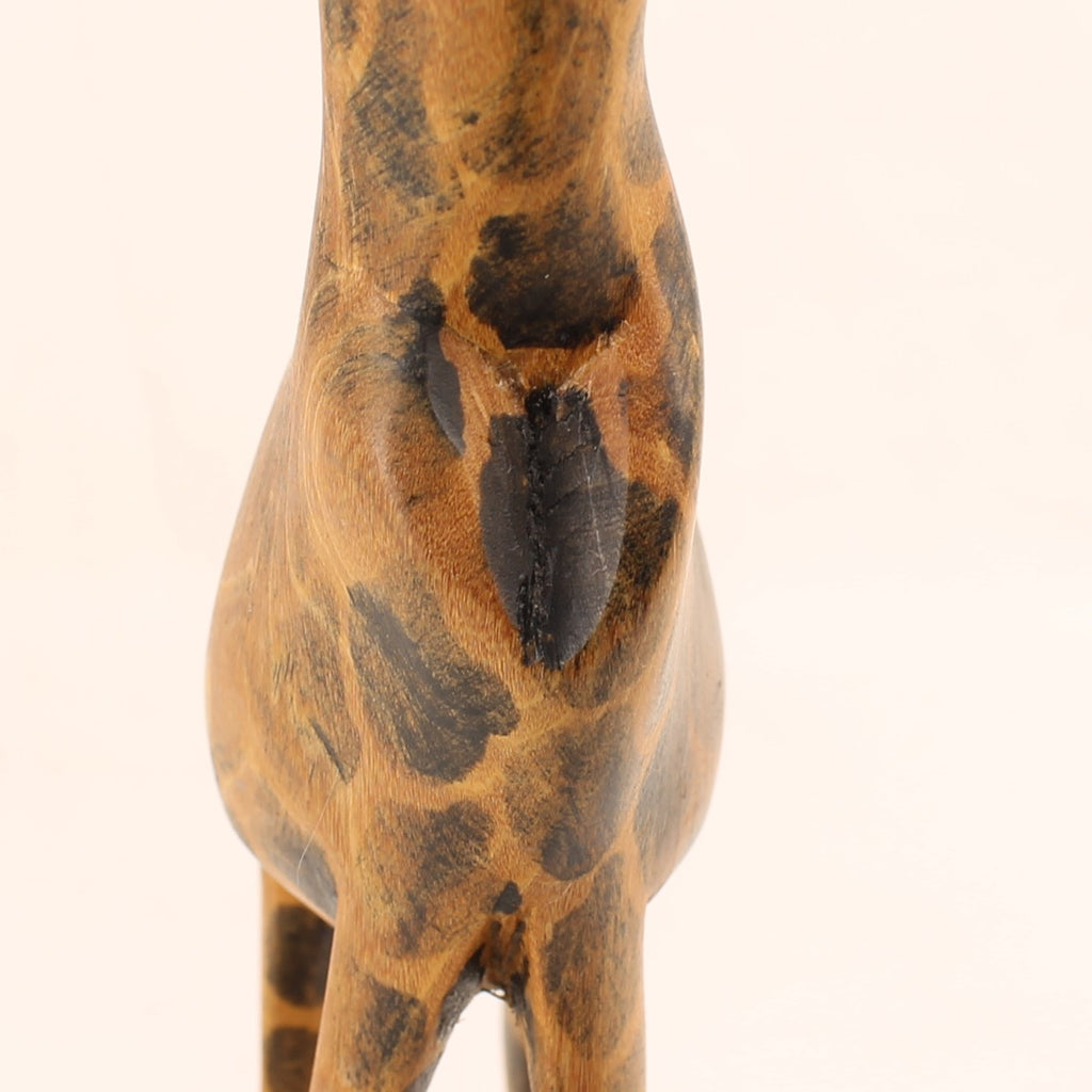 Handgesneden Houten Giraffe – Afrikaans Beeld ca. 30 cm