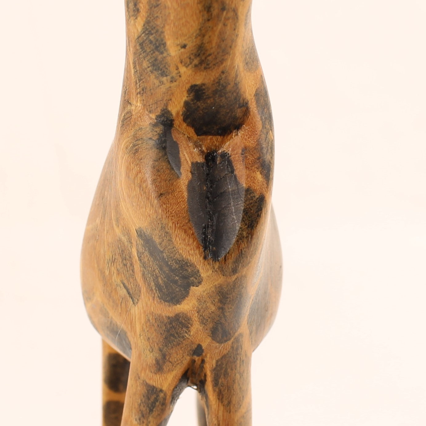 Handgesneden Houten Giraffe – Afrikaans Beeld ca. 30 cm